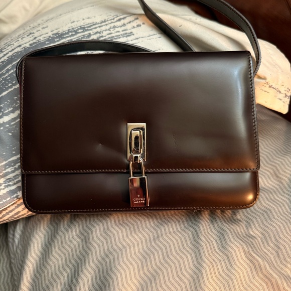 Vintage Gucci Baguette Bag with padlock - Picture 3 of 15